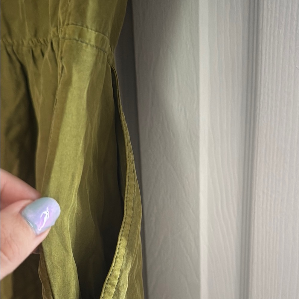 Burberry Green Polo Collar A-Line Mini Dress - Picture 10 of 11